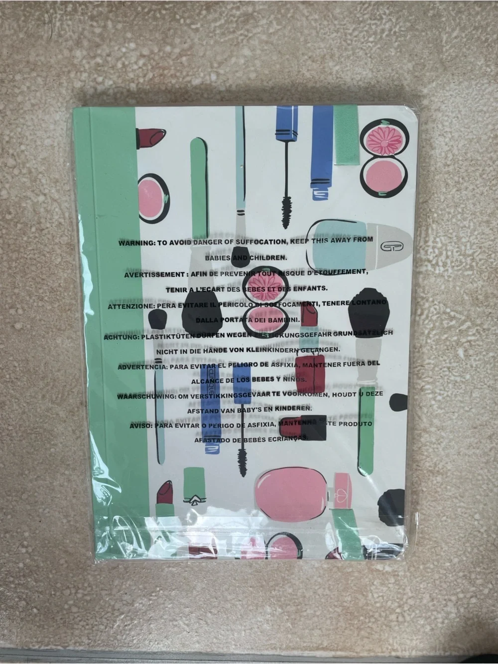 NEW! Clinique x Kate Spade New York makeup designed medium sized notebook